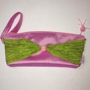 Jazzd NWOT satchel pink and green 91/2 x 4x 2